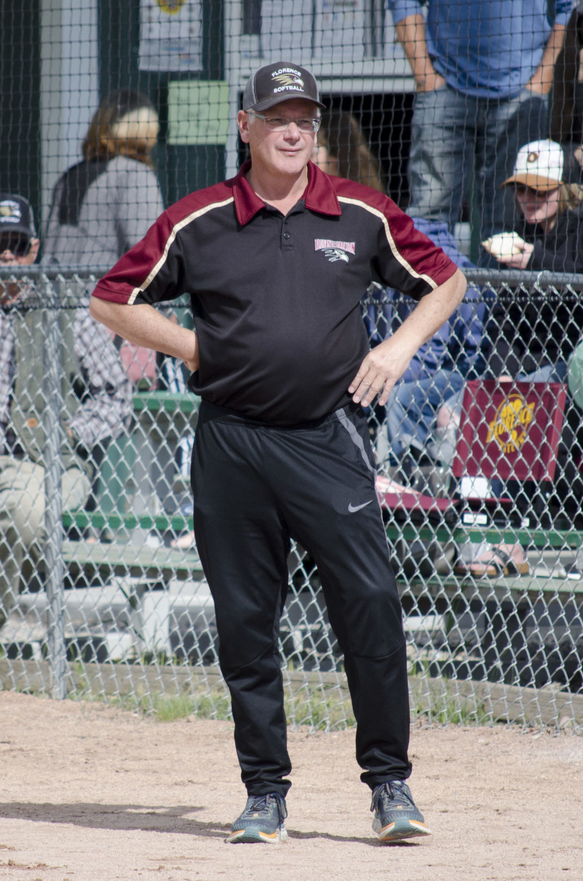 Florence softball coach Rob Ralls